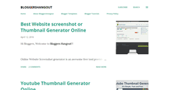 Desktop Screenshot of bloggershangout.com