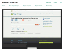 Tablet Screenshot of bloggershangout.com